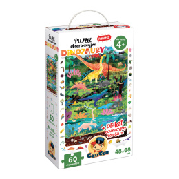 Puzzle obserwacyjne - Dinozaury - Czuczu - 4+