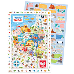 Puzzle edukacyjne dla 6 latka - Mapa Polski - CzuCzu.