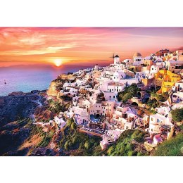 Puzzle 1000 elementów Zachód słońca nad Santorini Trefl