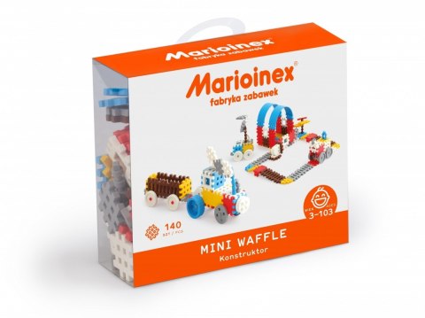 Klocki waffle mini 140 sztuk chłopiec Marioinex