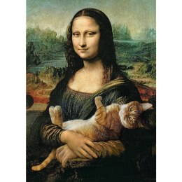 Puzzle 500 elementów Mona Lisa i kot Mruczek Trefl