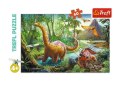 Puzzle 60 elementów - Wędrówki dinozaurów Trefl