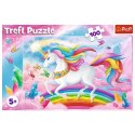 Puzzle 100 elementów - W kryształowym świecie jednorożców Trefl