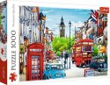 Puzzle 1000 elementów - Ulica Londynu Trefl