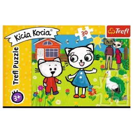 Puzzle 30 elementów Przygody Kici Koci Trefl