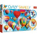 Puzzle 600 elementów Crazy Shapes - Kolorowe balony Trefl