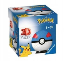 Puzzle 54 elemnty 3D Kula, Pokemon niebieska Ravensburger Polska