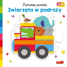 Książeczka Akademia Mądrego Dziecka. Pierwsze Puzzle. Zwierzęta w podróży Harper Collins