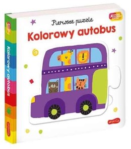 Książeczka Akademia Mądrego Dziecka. Pierwsze puzzle. Kolorowy Autobus Harper Collins