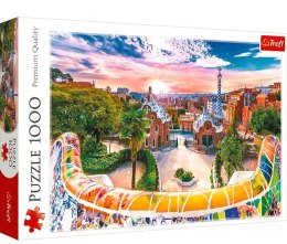 Puzzle 1000 elementów Zachód słońca nad Barceloną Trefl