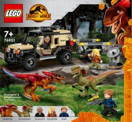 Klocki Jurassic World 76951 Transport pyroraptora i dilofozaura LEGO