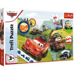 Puzzle 24 elementy Maxi Wesołe auta Disney Cars 3 Trefl