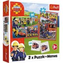 Puzzle 2w1 memos Drużyna Strażaka Sama Trefl