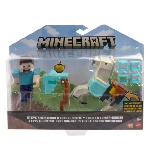 Figurka Minecraft Steve i koń Mattel