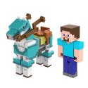 Figurka Minecraft Steve i koń Mattel