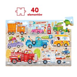 Puzzle 40 elementów Moto puzzle Auta CzuCzu