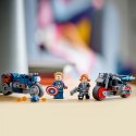 Klocki Super Heroes 76260 Marvel Motocykle Czarnej Wdowy i Kapitana Ameryki LEGO