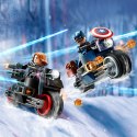 Klocki Super Heroes 76260 Marvel Motocykle Czarnej Wdowy i Kapitana Ameryki LEGO