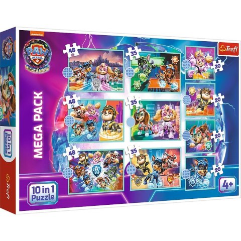 Puzzle 10w1 Wesoły dzień piesków Psi Patrol Paw Patrol Trefl