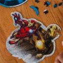 Puzzle 160 elementów Puzzle drewniane konturowe Odważny Iron Man Trefl