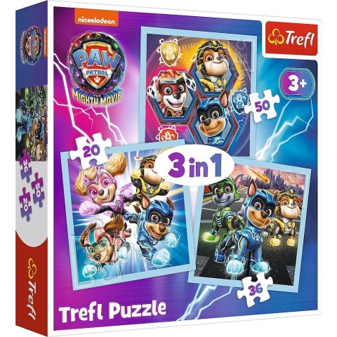 Puzzle 3w1 Psi Patrol Moc Mighty Pups Trefl