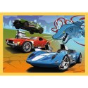 Puzzle 4w1 Hot Wheels pojazdy Trefl