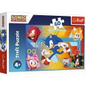 Puzzle 60 elementów Sonic w akcji Trefl