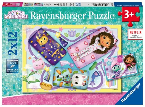 Puzzle 2x12 elementów Koci Domek Gabi Ravensburger Polska