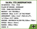 Klocki Historical Collection WWII Sd.Kfz.173 Jagdpanther 950 klocki Cobi Klocki