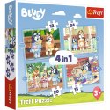 Puzzle 4w1 Bluey i świat Trefl