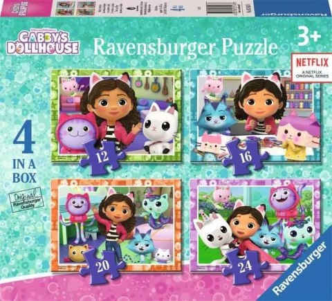 Puzzle 4w1 Koci Domek Gabi 12/16/20/24 elementy Ravensburger Polska