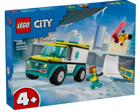 Klocki City 60403 Karetka i snowboardzista LEGO