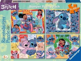 Puzzle 4x100 elementów Disney Stitch Ravensburger Polska