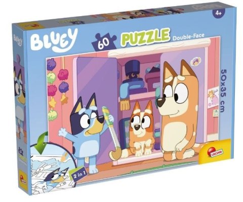 Puzzle dwustronne plus 60 elementów Bluey Lisciani