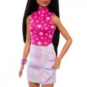 Lalka Barbie Fashionistas top z gwiazdkami Mattel