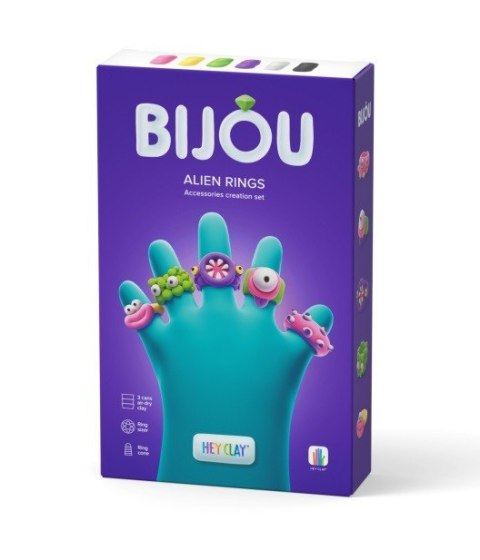 Masa Plastyczna Hey Clay Bijou Alien Rings Tm Toys