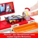 Pojazdy Auta Mobilny lakiernik Samochód z otwieraną naczepą Mattel