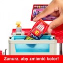 Pojazdy Auta Mobilny lakiernik Samochód z otwieraną naczepą Mattel