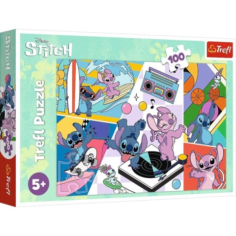 Puzzle 100 elementów Wspomnienia Lilo i Stitch Trefl