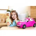 Lalka Barbie + Samochód Fiat 500 kabriolet Mattel