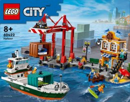 Klocki City 60422 Nadmorski port ze statkiem towarowym LEGO