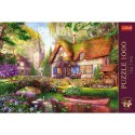 Puzzle 1000 elementów Premium Urocza chatka w lesie Trefl