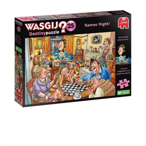 Puzzle 1000 elementów Wasgij Wieczór gier Tm Toys