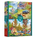 Puzzle 2x500 elementów Letni relaks Trefl