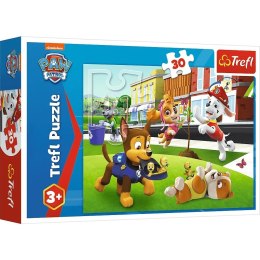 Puzzle 30 elementów Pieski w akcji Psi Patrol Paw Patrol Trefl