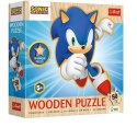 Puzzle drewniane 50 elementów Radosny Sonic Trefl