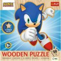 Puzzle drewniane 50 elementów Radosny Sonic Trefl