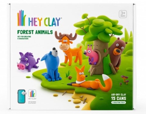 Masa plastyczna Hey Clay Zestaw Zwierzęta leśne Tm Toys