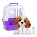 Maskotka interaktywna Little Live Pets - Piesek z transporterem Cobi