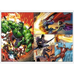 Puzzle 4x250 elementów Bohaterskie dni Avengers Trefl